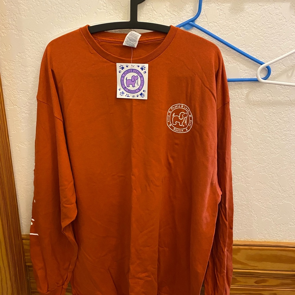 Puppie Love  Long Sleeve Tee Crew Neck 2XL New with Tags